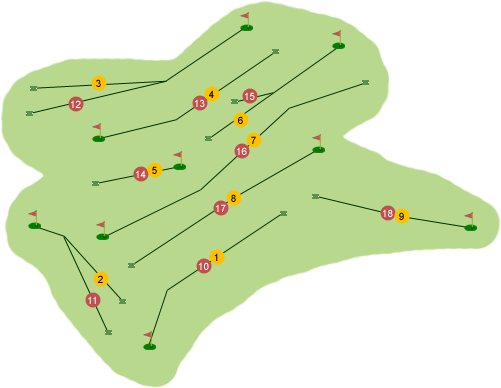 Aughnacloy Golf Club Course Map