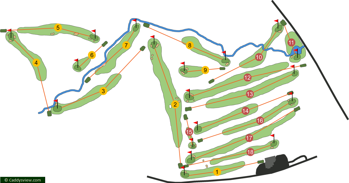 Ballyclare Golf Club Course Map