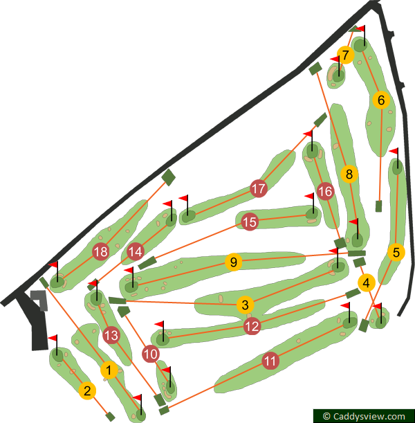 Ballymena Golf Club Course Map