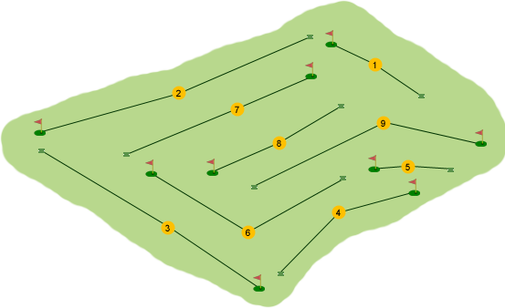 Bentra Golf Club Course Map