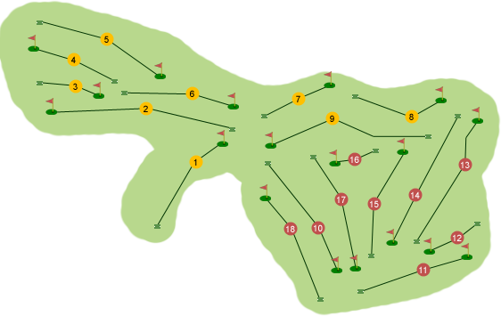 Blackwood Golf Club Course Map