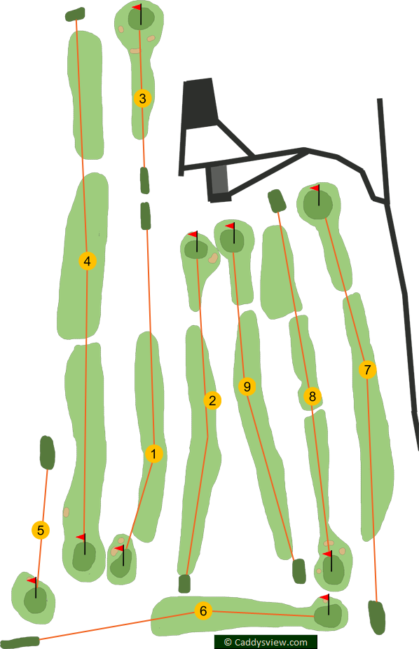 Burnfield House Golf Club Course Map