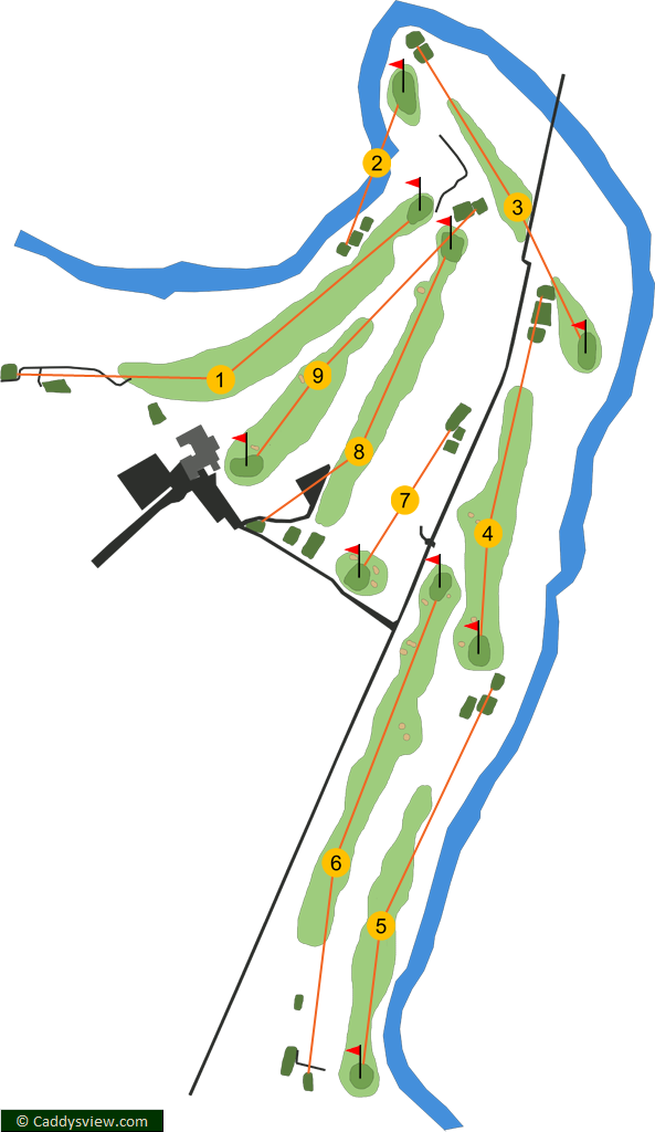 Bushfoot Golf Club Course Map