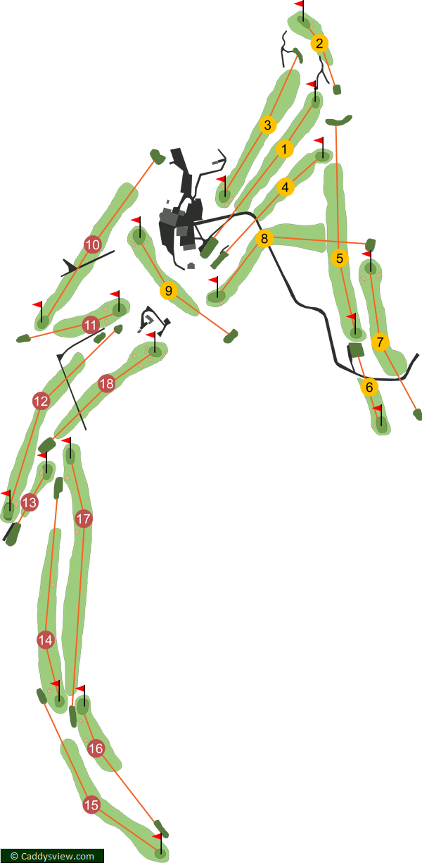 Cairndhu Golf Club Course Map