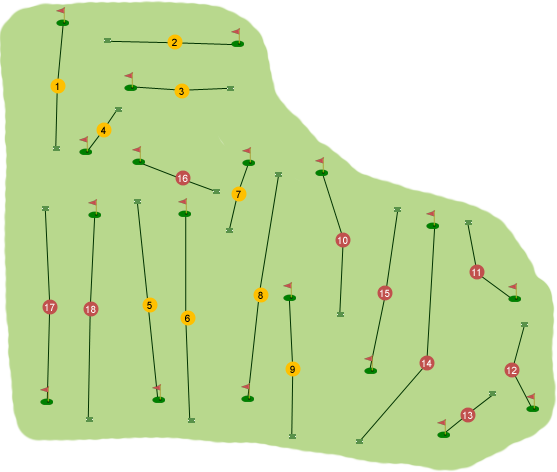 Carnalea Golf Club Course Map