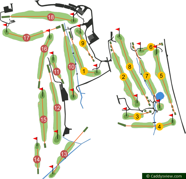 Castlereagh Hills Golf Club Course Map