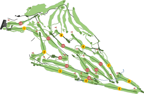 Castlerock Golf Club Course Map