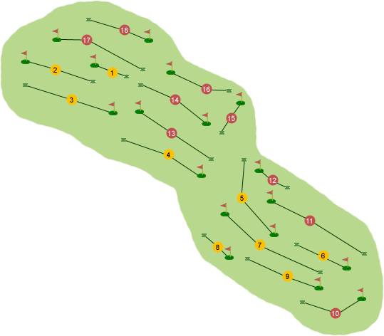 City of Derry Golf Club Course Map