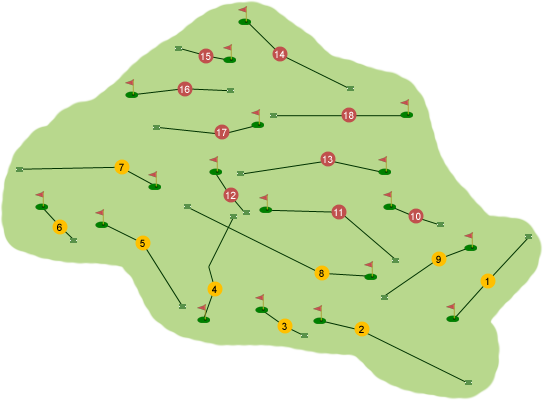 Clandeboye Golf Club Ava Course Map