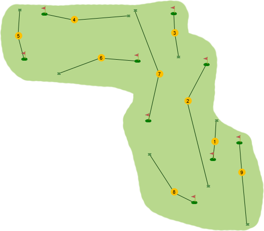 Crossgar Golf Club Course Map