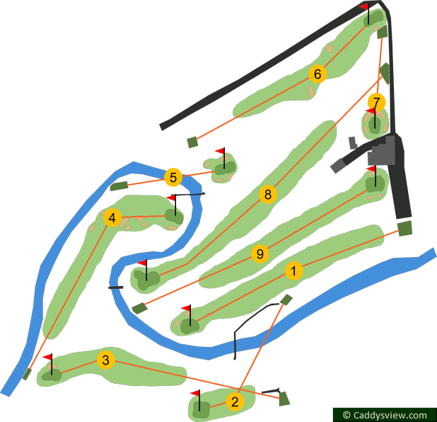 Cushendall Golf Club Course Map