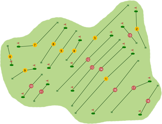 Downpatrick Golf Club Course Map