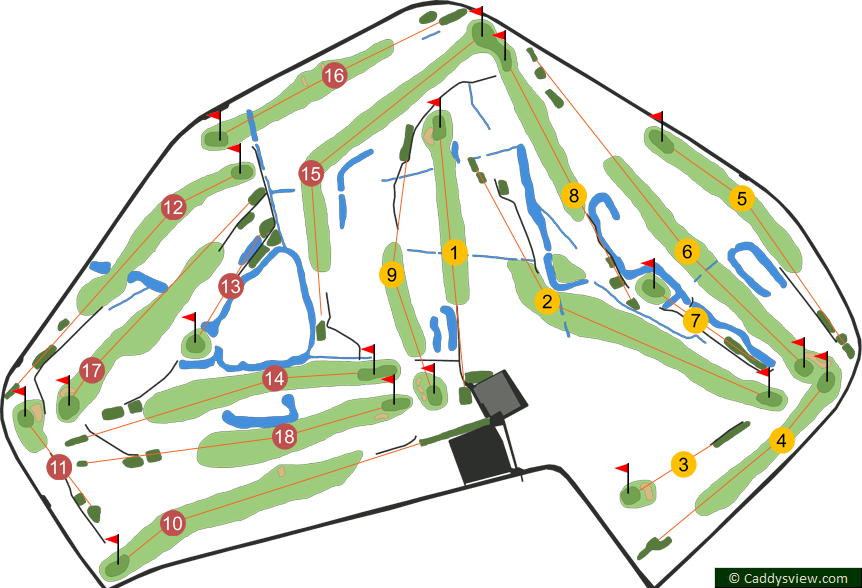 Down Royal Golf Club 18 Hole Course Map