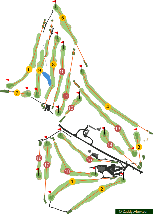 Dunmurry Golf Club Course Map