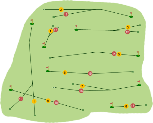 Fintona Golf Club Course Map