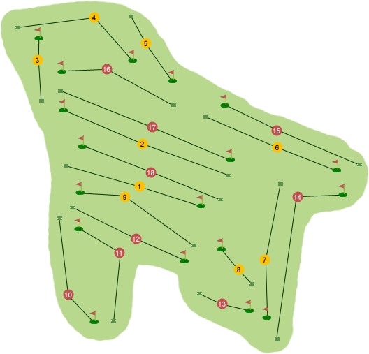 Foyle Golf Club Course Map