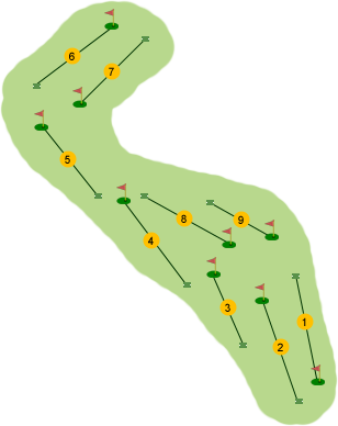 Foyle Golf Club Par 3 Course Map