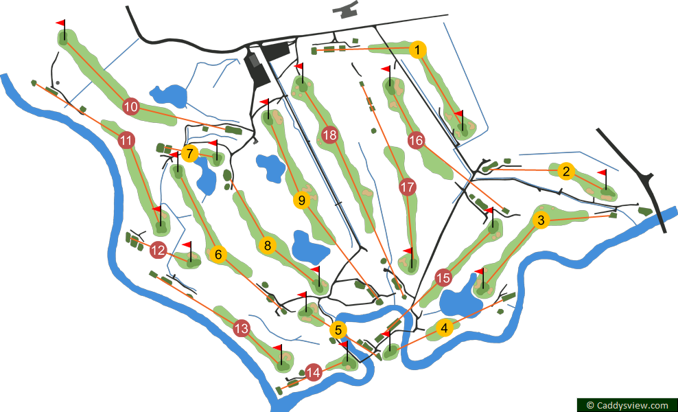 Galgorm Castle Golf Club Course Map