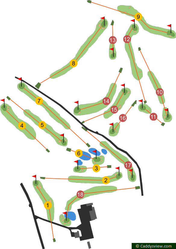 Greenacres Golf Club Course Map