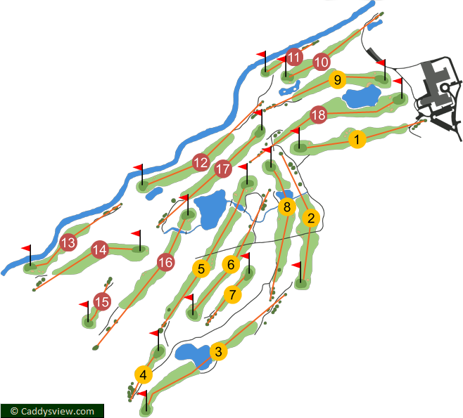 Hilton Templepatrick Golf Club Course Map