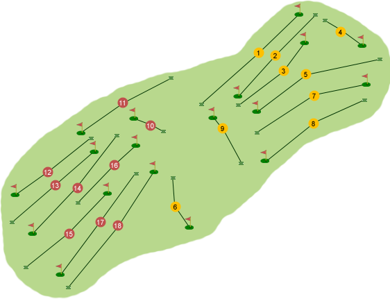 Holywood Golf Club Course Map