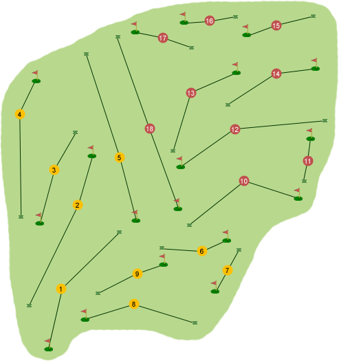 Killymoon Golf Club Course Map