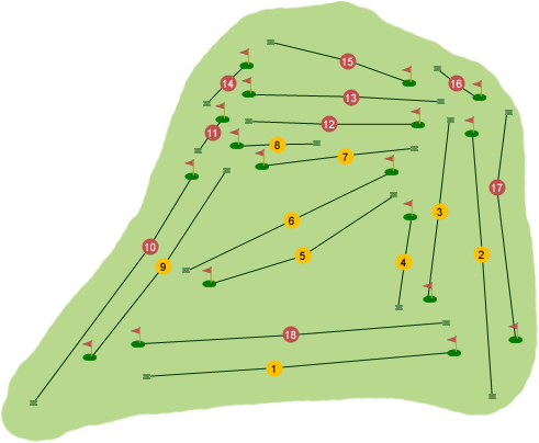 Kirkistown Golf Club Course Map