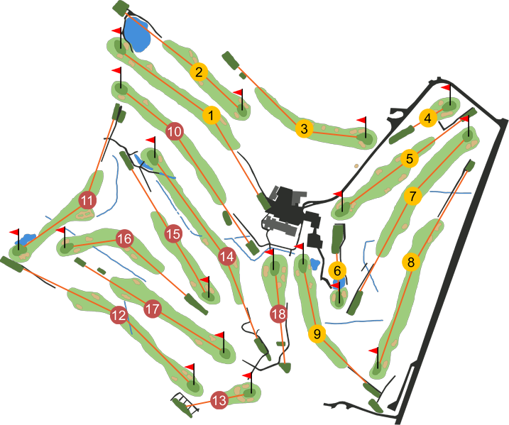 Lisburn Golf Club Course Map