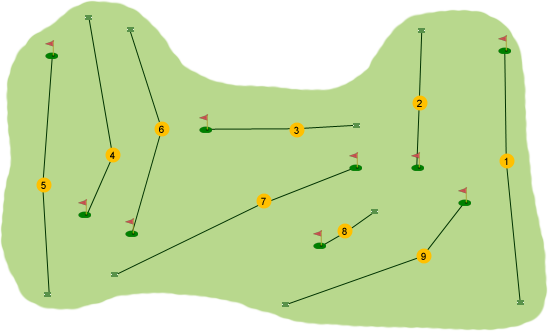 Mahee Island Golf Club Course Map