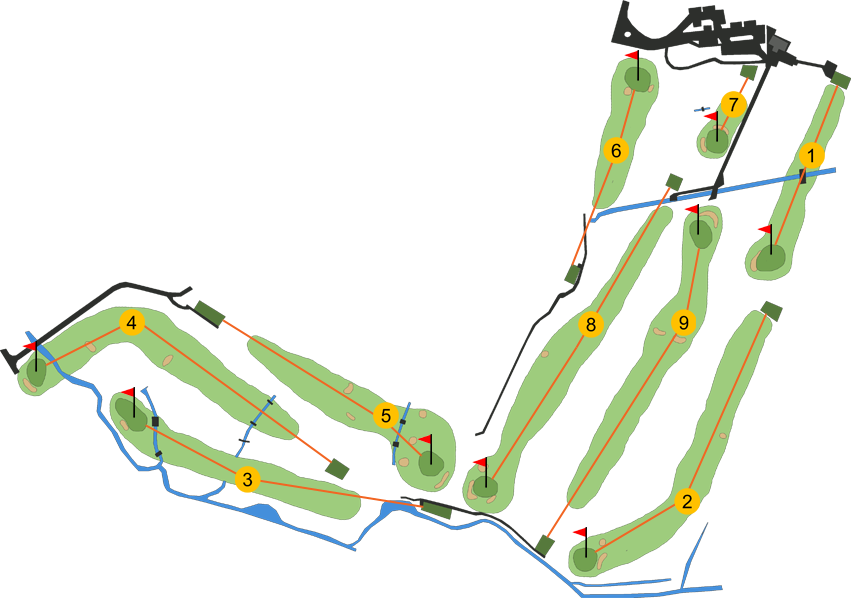 Mallusk Golf Club Course Map