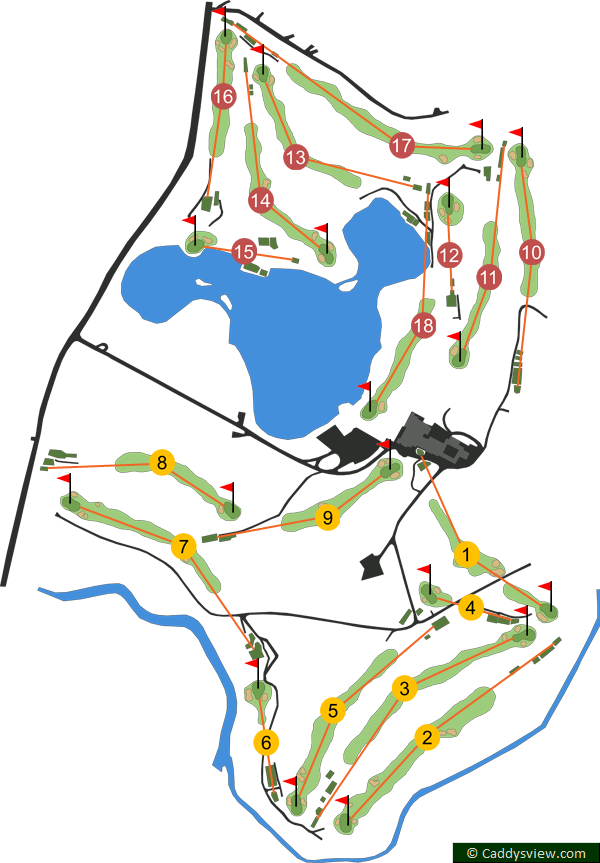 Malone Golf Club Course Map