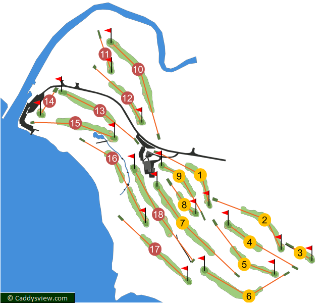 Massereene Golf Club Course Map