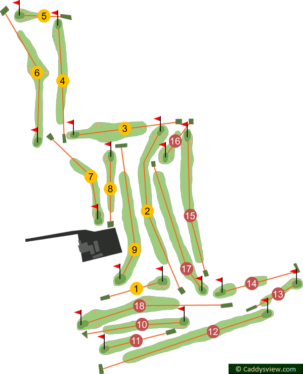 Mount Ober Golf Club Course Map