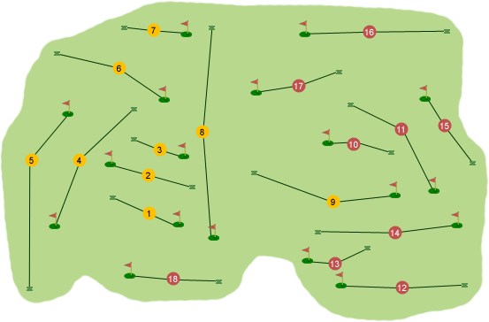 Newtownstewart Golf Club Course Map