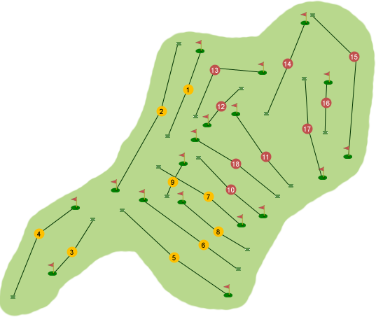 Rockmount Golf Club Course Map