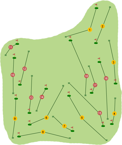 Royal Belfast Golf Club Course Map