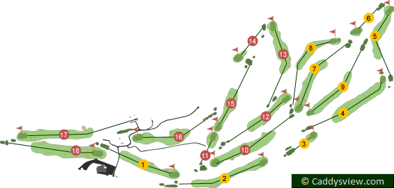 Royal Portrush Golf Club Dunluce Course Map