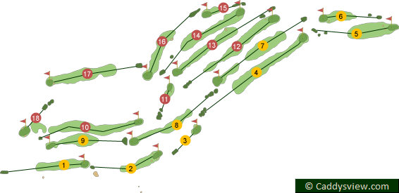 Royal Portrush Golf Club Valley Course Map