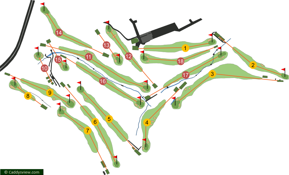 Shandon Park Golf Club Course Map