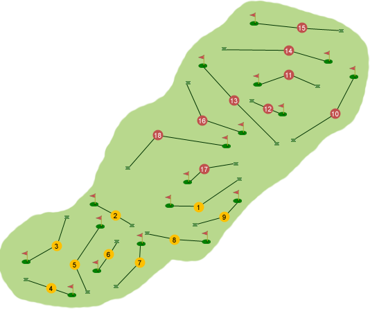 Silverwood Golf Club Course Map