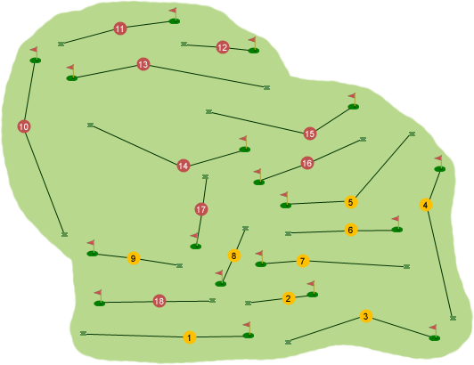 Spa Golf Club Course Map