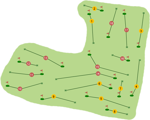 Strabane Golf Club Course Map