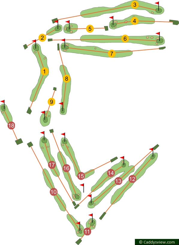 Whitehead Golf Club Course Map